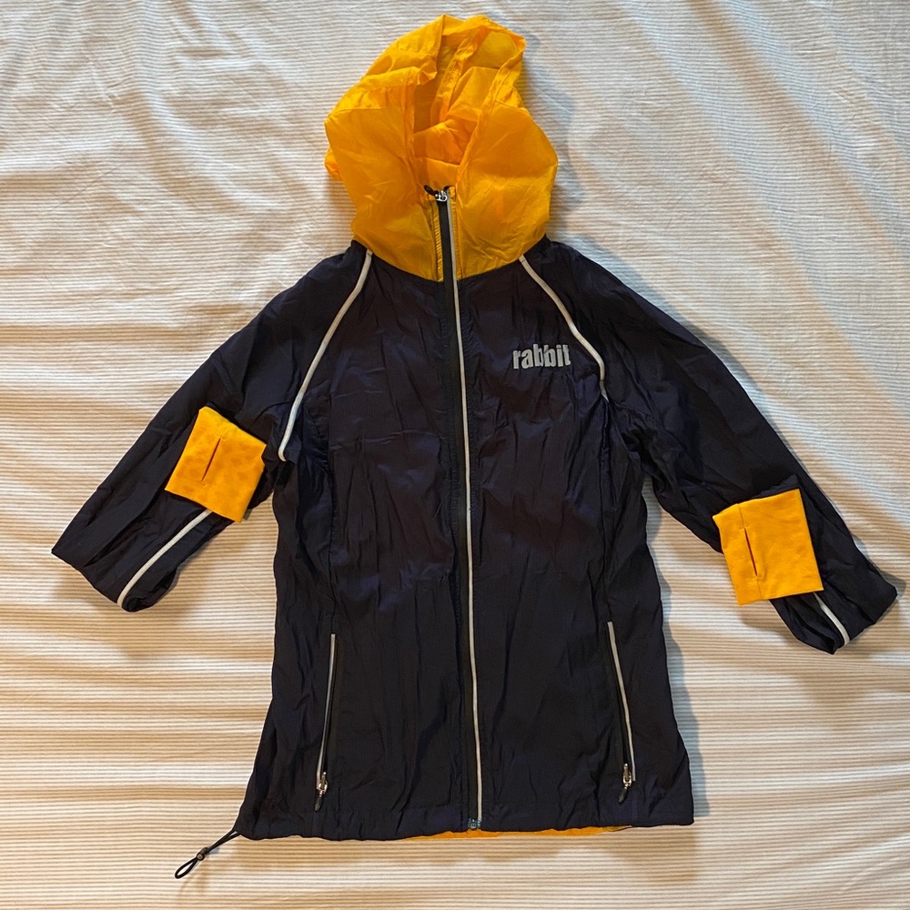 Rabbit navy and yellow windbreaker